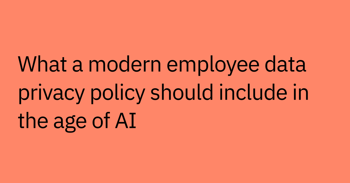 employee privacy policy featured image