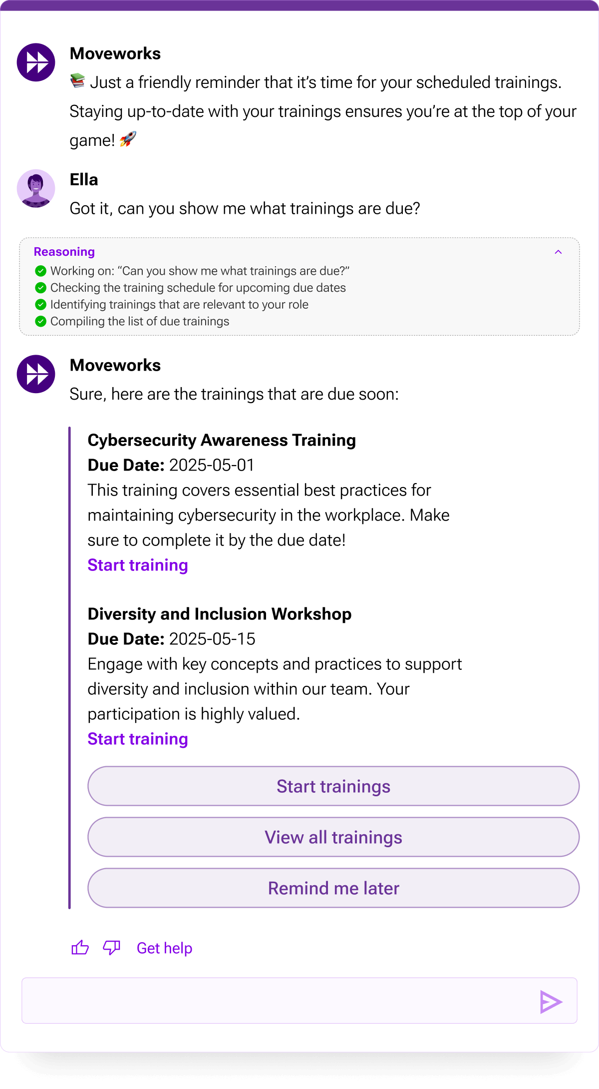 HR automation learning development