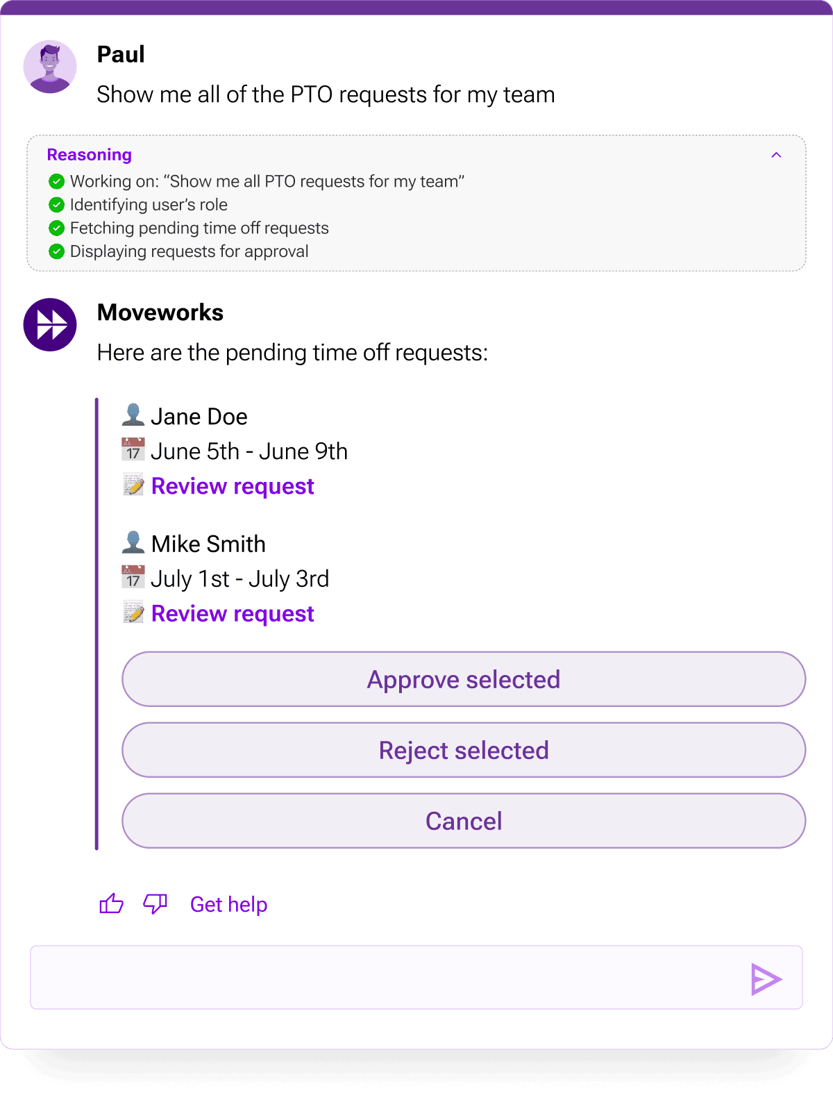 HR automations time absence