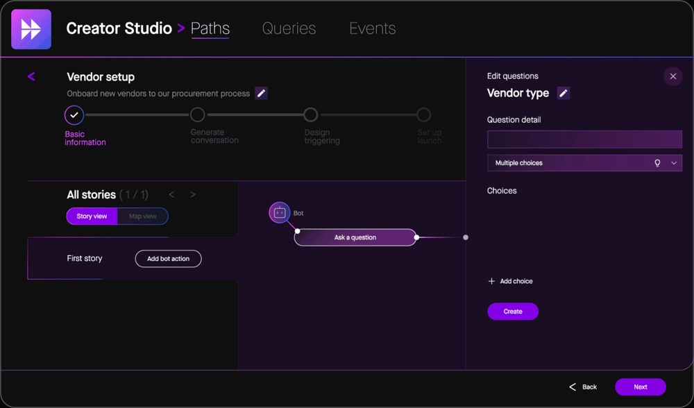Creator Studio: A Generative, No-Code Platform