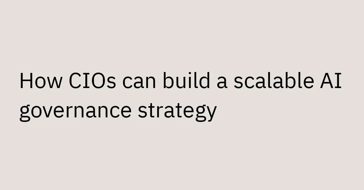What Is an AI Governance Strategy for Enterprises?