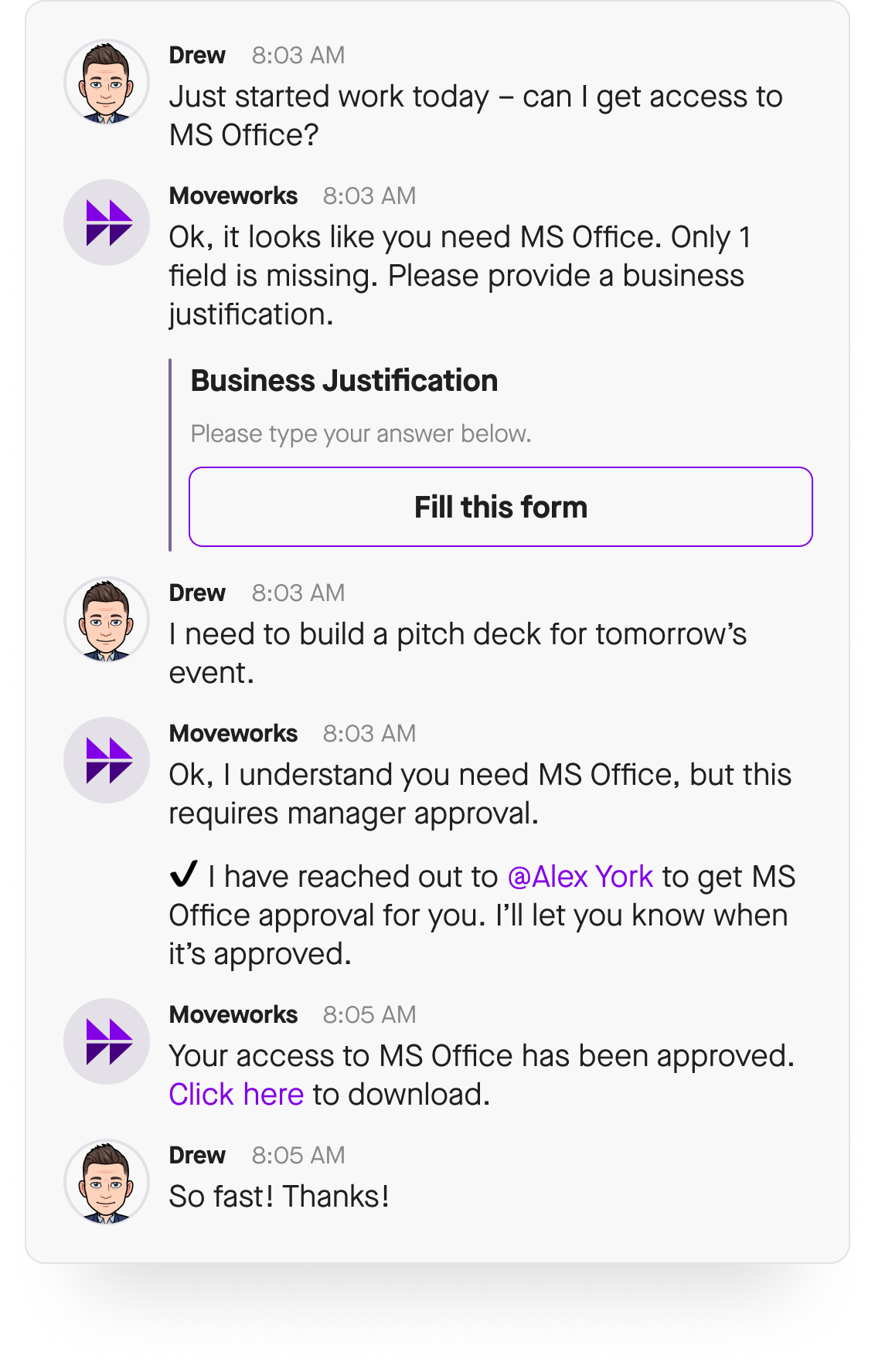 article and conversationalized form