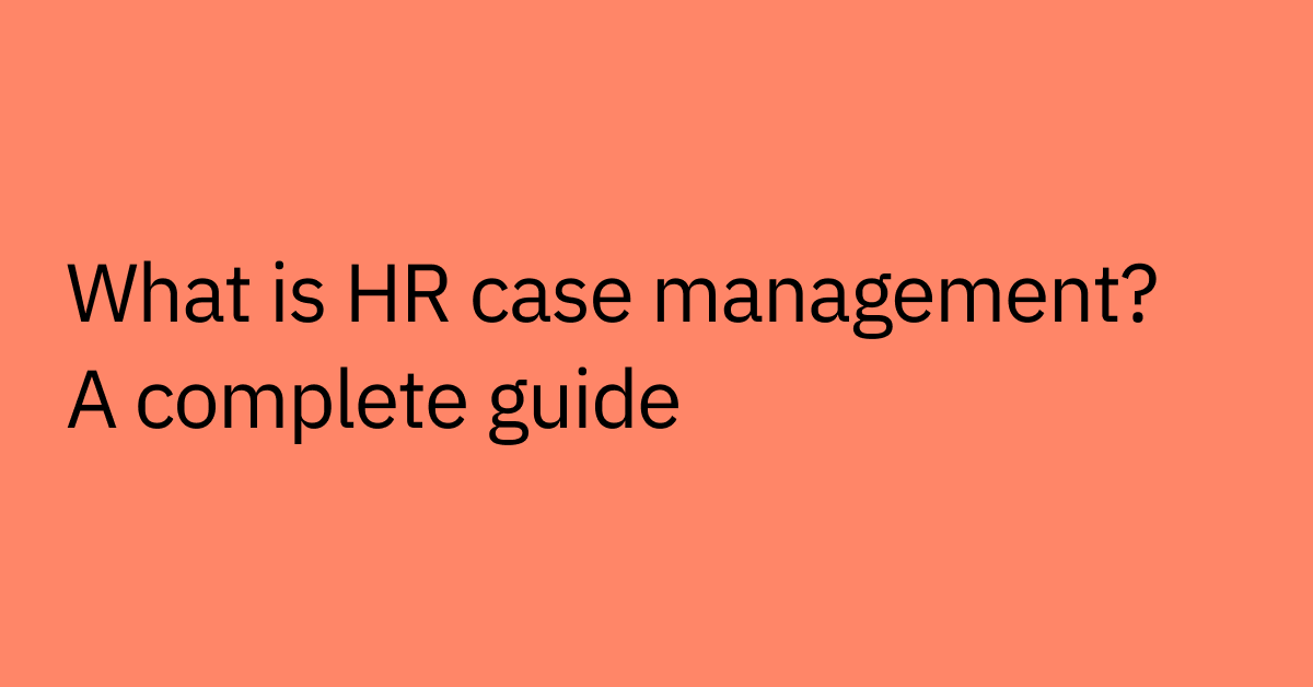 what is hr case management