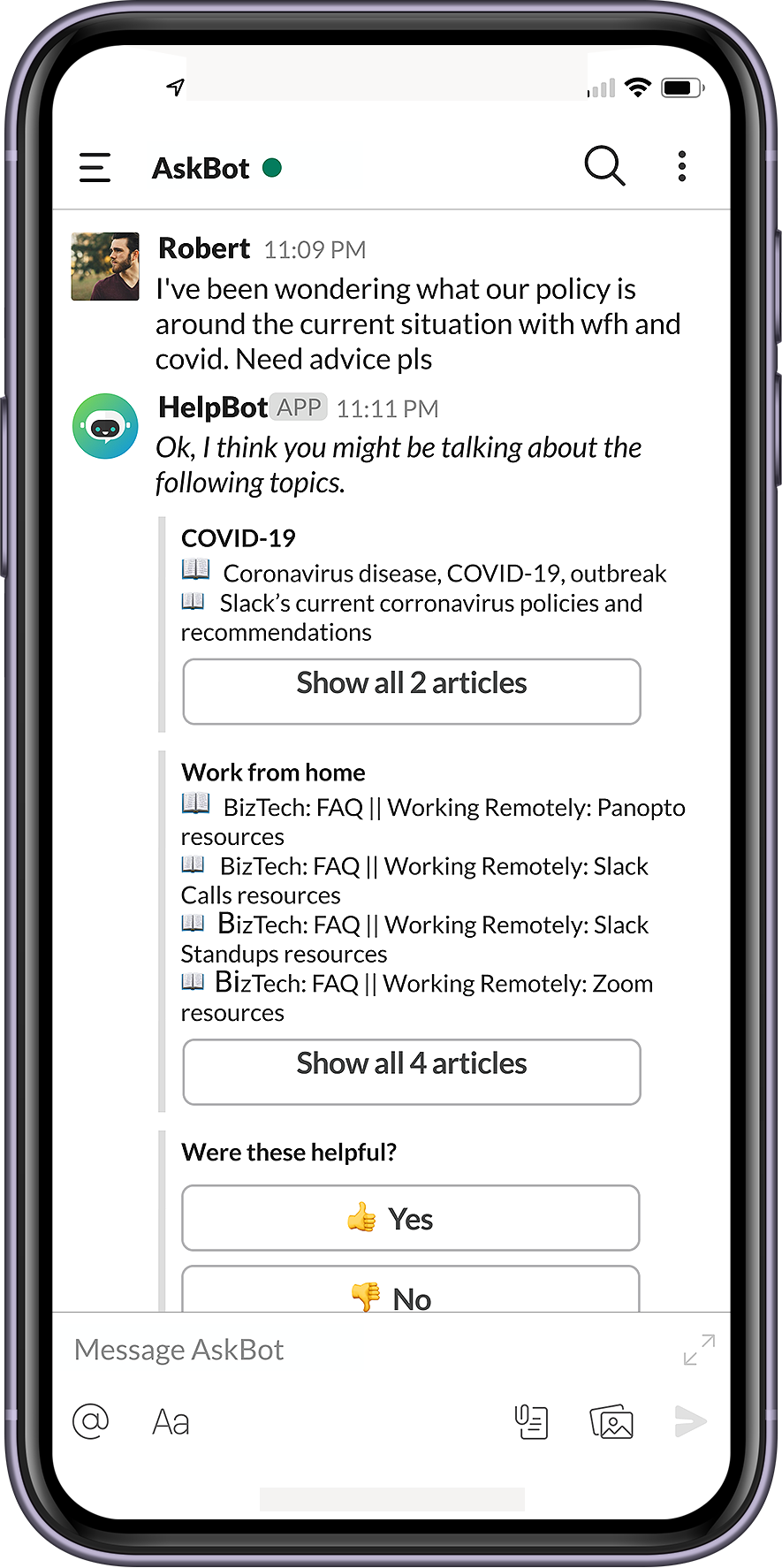 Autodesk with Moveworks chat screen