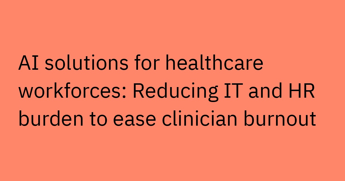AI Solutions for Healthcare Beyond Clinical Diagnostics