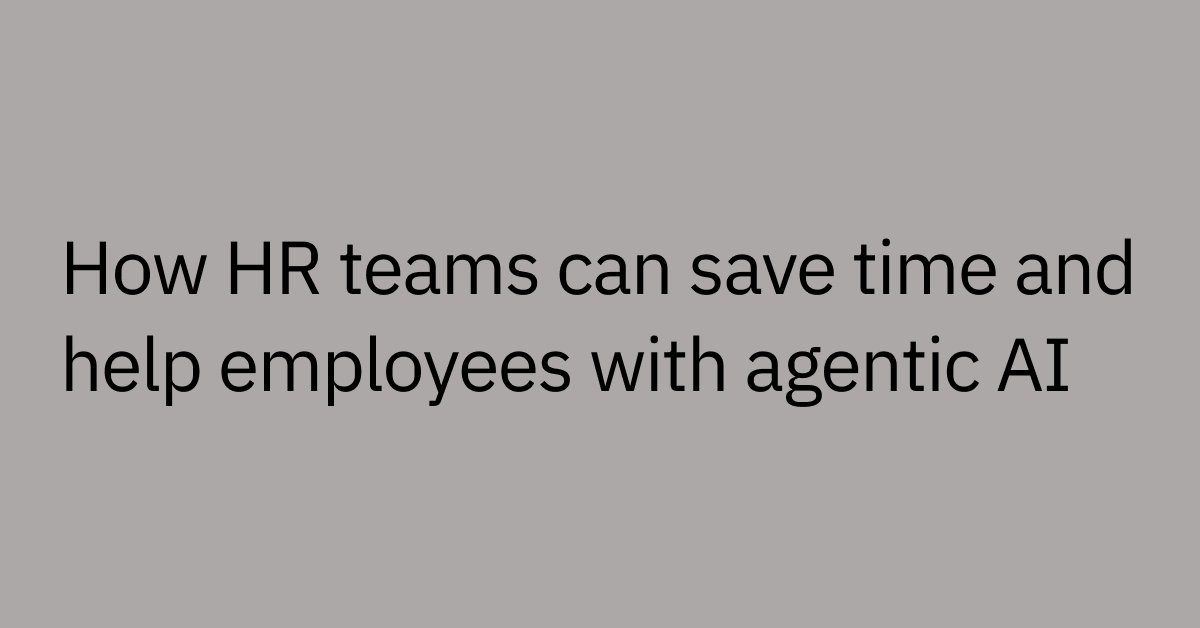 Abstract image of agentic ai in hr