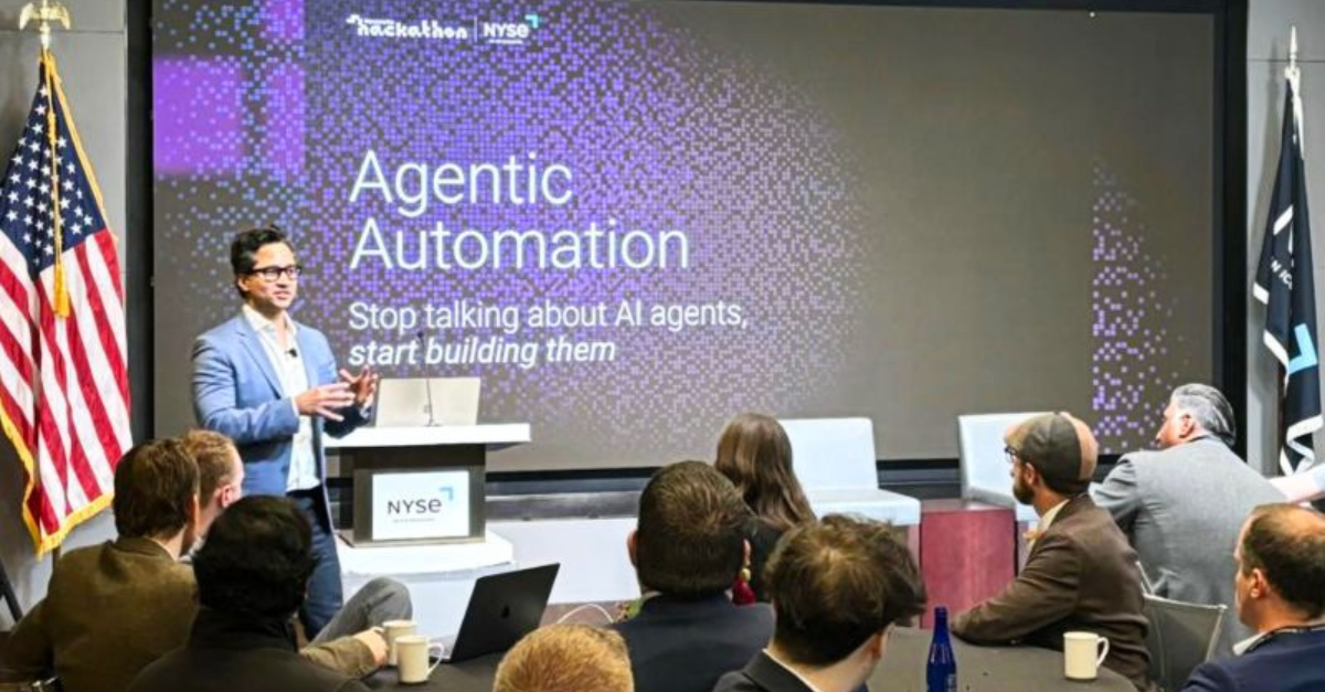 CTO Varun Singh speaks at Moveworks NYSE Hackathon 