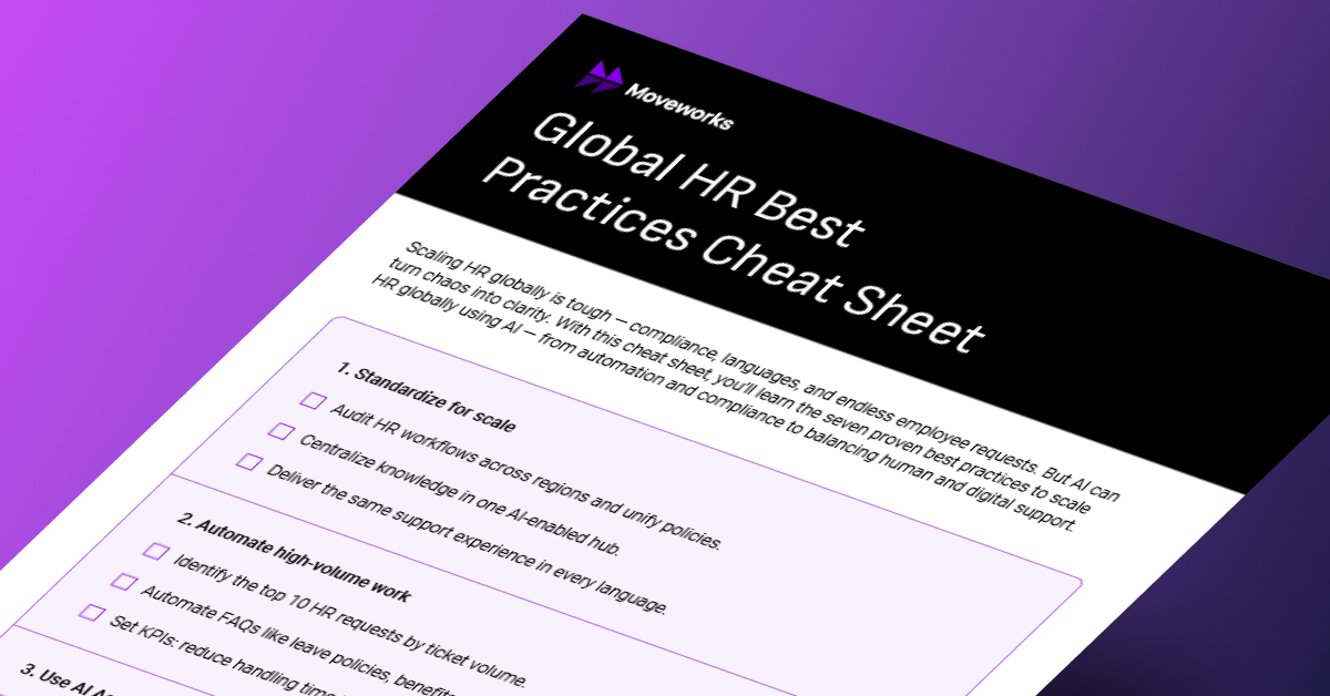 Cheat sheet: HR Best Practices For A Global Workforce