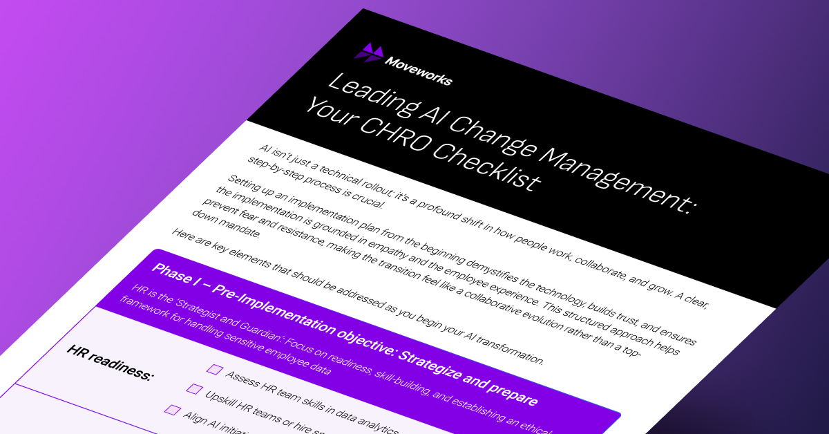 Checklist: Leading AI implementation and change management